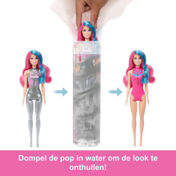 Barbie Color Reveal Discoster Serie, Modepop En Accessoires Met 6 Verrassingen (Stijlen Kunnen Variëren)