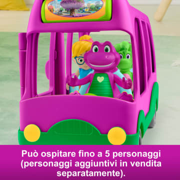 Fisher-Price Il Mondo Di Barney Autobus Delle Avventure, Giocattolo A Spinta E Personaggio Di Barney Per Bambini, 2 Pezzi - Image 5 of 6
