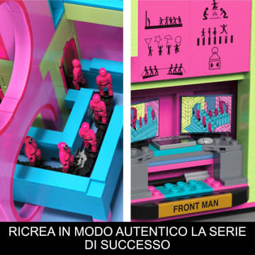 Kit Giocattolo Da Costruire Con Action Figure MEGA Squid Game La Scala (1707 Pezzi) Per Collezionisti