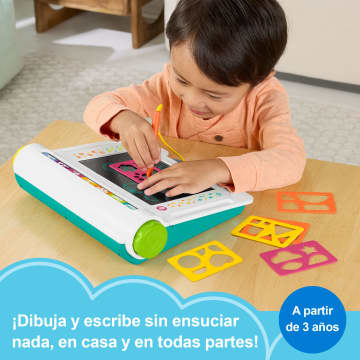 Escritorio Aprende Y Garabatea De Fisher-Price, Pizarra Para Escribir Y Dibujar Sin Ensuciar Con Pantalla Lcd Para Niños Y Niñas