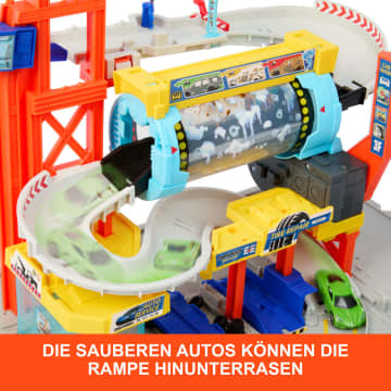 Matchbox Spielset Rotierende Waschstraße“ Mit Die-Cast-Corvette Und Abschleppwagen