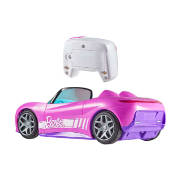 Hot Wheels RC Barbie Zdalnie sterowany samochód Różowy kabriolet Zabawka auto 4+ - Imagen 3 de 6