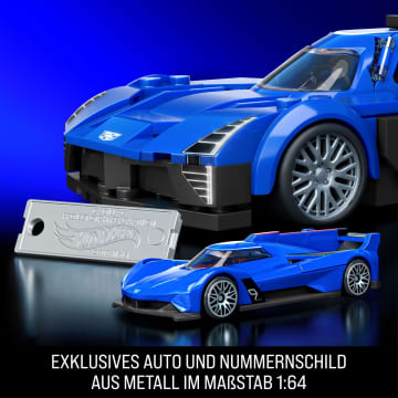 Mattel Brick Shop Hot Wheels Cadillac Project Gtp Hypercar Bauset (236 Teile), Für Sammler - Imagen 5 de 6
