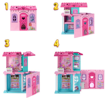 Barbie Chelsea Pop-Up Doll House With Doll & 15+ Accessories, House Expands To 17+ X 13+ Inches - Imagen 5 de 6