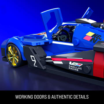 Mattel Brick Shop Hot Wheels Cadillac Project Gtp Hypercar Building Toy Kit (236 Pieces), For Collectors - Image 6 of 6