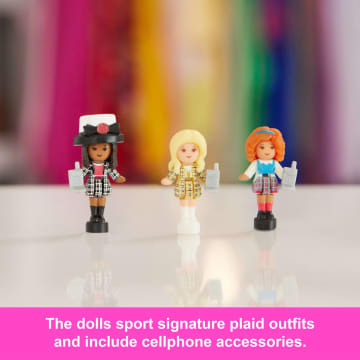 Polly Pocket Micro Dolls And Playset, Collector Clueless Compact With Toy Car, Hat And Phone Accessories - Image 4 of 6