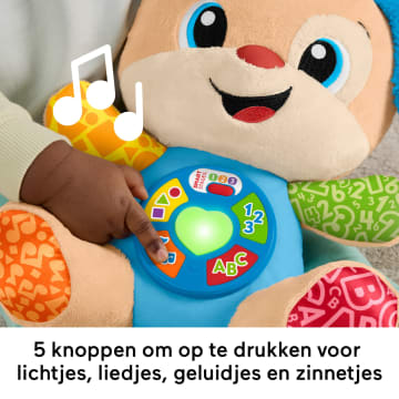 Fisher-Price Leerplezier Meegroeispeelgoed Puppy, Muzikale Knuffel Voor Baby's, Leerzaam Speelgoed, Meertalige Versie