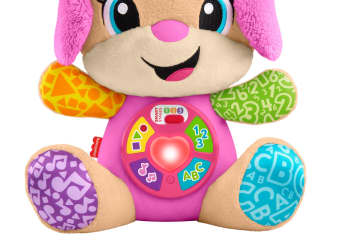 Juguete De Aprendizaje Musical Perrita Con Smart Stages De Laugh & Learn De Fisher-Price, Peluche Rosa Para Bebés En Versión Multilingüe