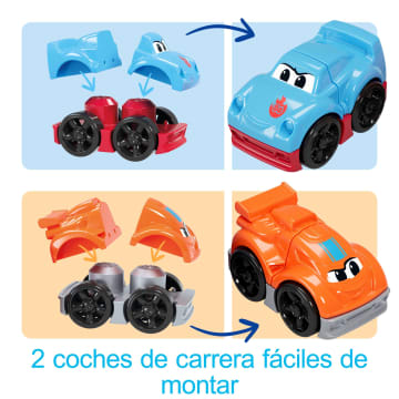 Juguete De Bloques Camión De Carreras Y Construcción De MEGA Blocks First Builders Para Niños Y Niñas Pequeños (19 Piezas).