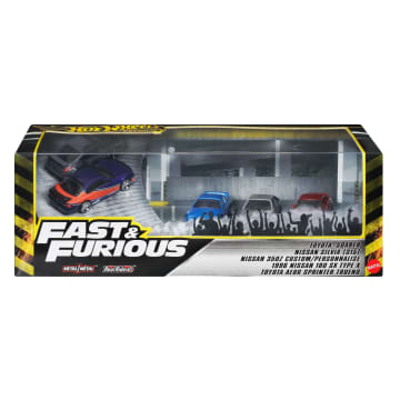 Hot Wheels Autos, Fast & Furious Tokyo Drift Premiumpaket Aus 5 Die-Cast-Fahrzeugen Im Maßstab 1:64