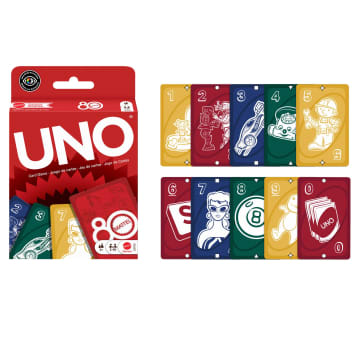 UNO 80 Anniversario Mattel Rosso Rubino Gioco Di Carte Per Bambini E Serate in Famiglia - Image 5 of 6