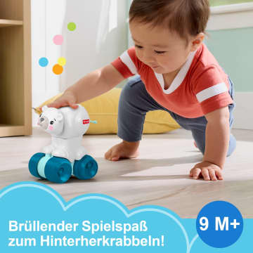 Fisher-Price Eisbär Zum Hinterherkrabbeln, Aktivitätskrabbelspielzeug Für Babys Mit Sensorischen Details - Image 2 of 6