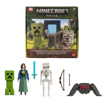 Minecraft Coffret Rencontres À La Surface 4 Figurines Et 3 Accessoires