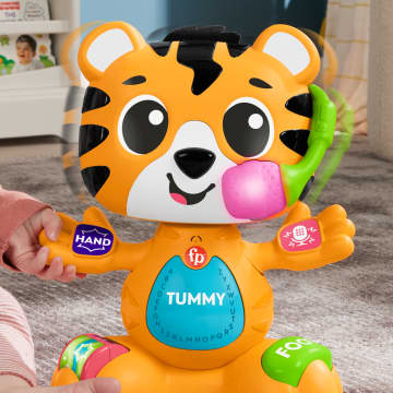 Fisher-Price Link Squad Τίγρης Ο Τραγουδιστούλης Εκπαιδευτικό Βρεφικό Παιχνίδι Με Μουσική Και Φώτα, Ελληνική Έκδοση