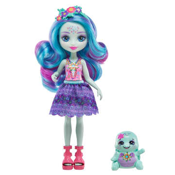 Enchantimals Sunshine Beach Schildkrötenpuppe Und Tierfreund Mit Deluxe-Haar Zum Stylen Und Farbenfrohen Moden