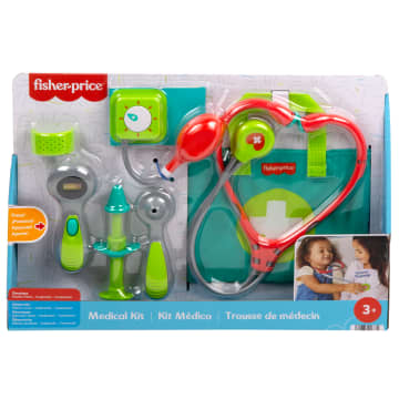 Okul Öncesi Çağdaki 3 Yaş Ve Üzeri Çocuklar Için 7 Parçadan Oluşan Fisher-Price Doktor Seti Doktor Oyuncakları - Imagen 6 de 6