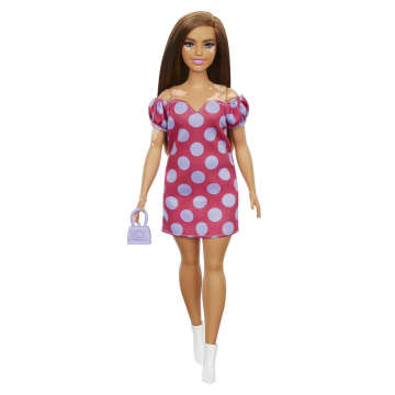 Barbie Fashionistas Puppe (Vitiligo) Im Schulterfreien Polka Dot Kleid