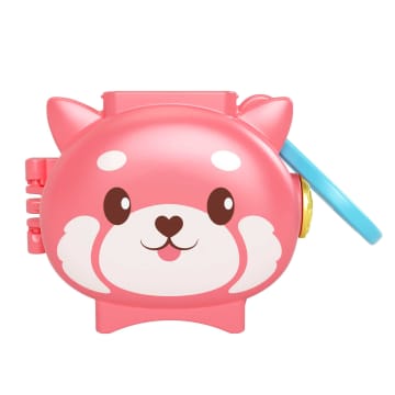 Polly Pocket Pet Connects Red Panda Compact Playset With Doll, Panda Figure & Accessory, Stackable