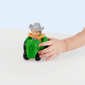 Fisher-Price Little People Farma i traktor + 2 figurki Zabawka Zestaw prezentowy dla małych dzieci