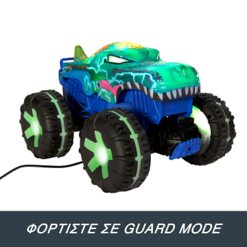 Hot Wheels Monster Trucks MEGA-Wrex Τηλεκατευθυνόμενο Όχημα Κλίμακας 1:15, Τηλεχειριστήριο Μπαταρίας, Με Διαδραστικά Φώτα Και Ήχους
