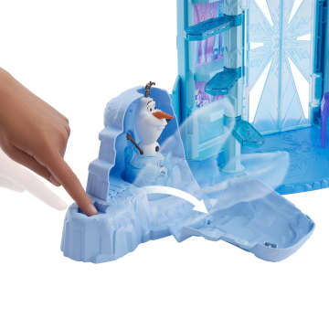 Playset Disney Frozen Palazzo Di Ghiaccio Di Elsa Con Olaf, 5 Aree Di Gioco E 21 Accessori