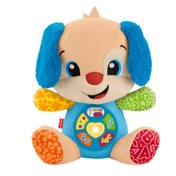 Fisher-Price Laugh & Learn Smart Stages Puppy Plush Baby Musical Learning Toy, Multilanguage Version