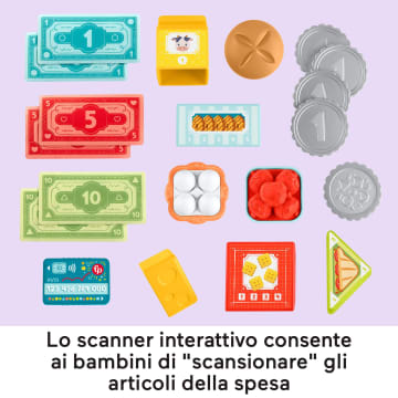 Fisher-Price Ridi E Impara Registratore Di Cassa Elettronico Per L'Apprendimento Dei Bambini, Versione Multilingue