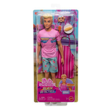 Barbie-Les Mystères De Barbie : Détectives De Plage-Poupée Ken - Imagen 5 de 6