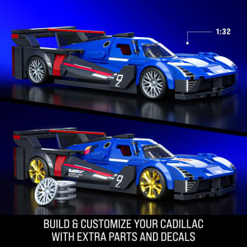 Mattel Brick Shop Hot Wheels Cadillac Project Gtp Hypercar Building Toy Kit (236 Pieces), For Collectors - Image 3 of 6