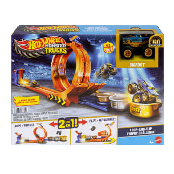 Hot Wheels Monster Trucks Σετ Πίστα Με Λουπ Και Μεταλλικό Όχημα Bigfoot