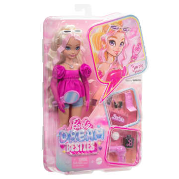 Barbie Dream Besties Barbie 'Malibu' Modepop Met 8 Accessoires Met Haar- En Make-Upthema