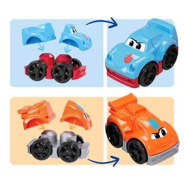 MEGA BLOKS-Camion Course Et Construction-Coffret Avec 19 Pièces