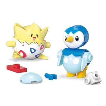 MEGA Pokémon Pokéballenset Van 2, Bouwsets Met 2 Actiefiguren (41 Onderdelen), Speelgoed Voor Kinderen