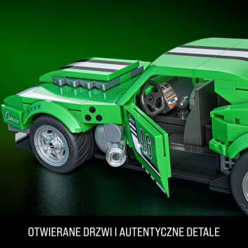 Mattel Brick Shop Klocki Hot Wheels Speed Series Custom ’68 Camaro Samochód do zbudowania 289 elementów Zabawka Zestaw konstrukcyjny dla kolekcjonerów