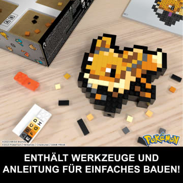 Mega Pokémon Evoli Bauspielzeug-Set (323 Teile) Retro-Set Für Sammler - Bild 5 von 6