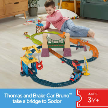 Thomas & Friends Adventures With Thomas & Brake Car Bruno Motorized Toy Train & Track Set For Kids