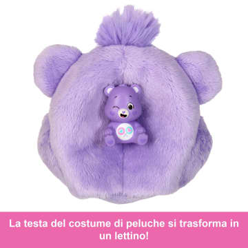 Bambola Barbie Cutie Reveal Serie Care Bears Con Accessori in Costume Di Peluche Share Bear, 10 Sorprese - Image 5 of 6