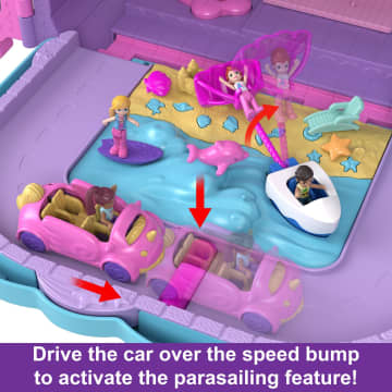 Polly Pocket Dolls Pollyville Resort Roll Away Playset