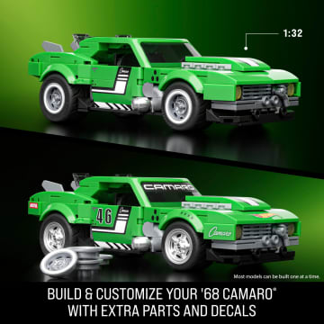 Mattel Brick Shop Hot Wheels Custom ’68 Camaro Building Toy Kit (289 Pieces), For Collectors - Bild 3 von 6