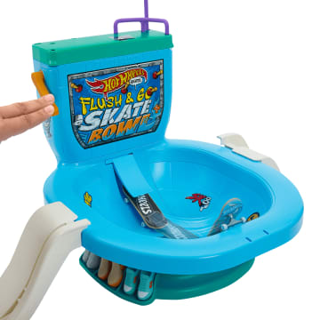 Hot Wheels Skate Vingerboard, Toiletpot Skateset, Doorspoelen En Gaan, Met 1 Exclusief Board En Een Paar Afneembare Skateschoenen