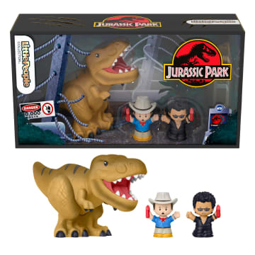 Fisher-Price Little People Collector Jurassic Park Film-Sondereditionsset Mit Dinosaurier Für Erwachsene Und Fans
