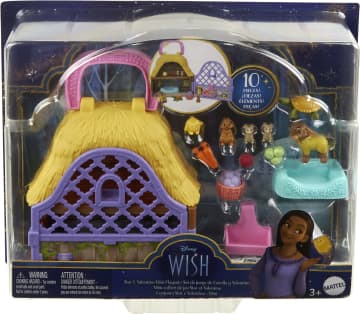 Disney's Wish Star & Valentino Mini Playset With Goat & Star Mini Figures, Plus 10 Accessories