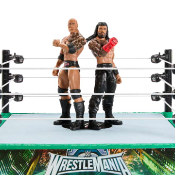 WWE Bloodlines Rules Playset With Ring & 2 Action Figures, Includes The Rock & Roman Reigns - Image 2 of 5