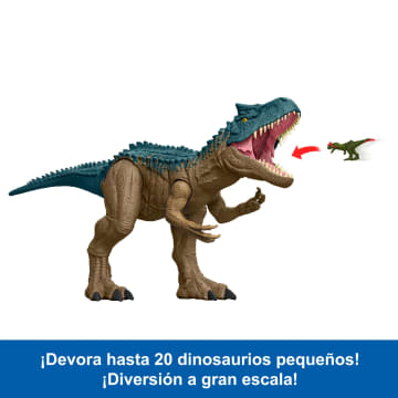 Figura De Acción De Juguete De Dinosaurio Alosaurio Supercolosal De Jurassic World De 96,5Cm De Longitud Que Engulle Minifiguras