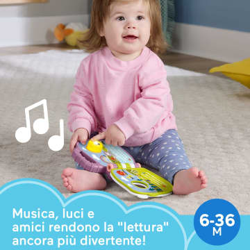 Fisher-Price Il Libro Delle Canzoncine Della Scimmietta Viola Per Neonati E Bambini Con Luci E Suoni, Versione Italiana