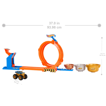 Hot Wheels Monster Trucks Σετ Πίστα Με Λουπ Και Μεταλλικό Όχημα Bigfoot