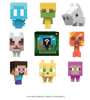 Minecraft Mini Teste Mob Action Figure Assortimento, Personaggio Del Videogioco