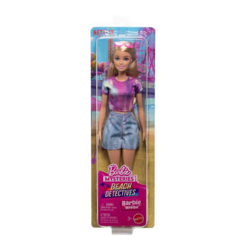 Klasik Elbisesi Ve Aksesuarlarıyla Barbie Mysteries: Beach Detectives Barbie 'Malibu' Bebek - Image 6 of 6