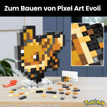 Mega Pokémon Evoli Bauspielzeug-Set (323 Teile) Retro-Set Für Sammler