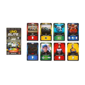 UNO Élite Formula 1 Édition - Jeu de cartes - Avec 4